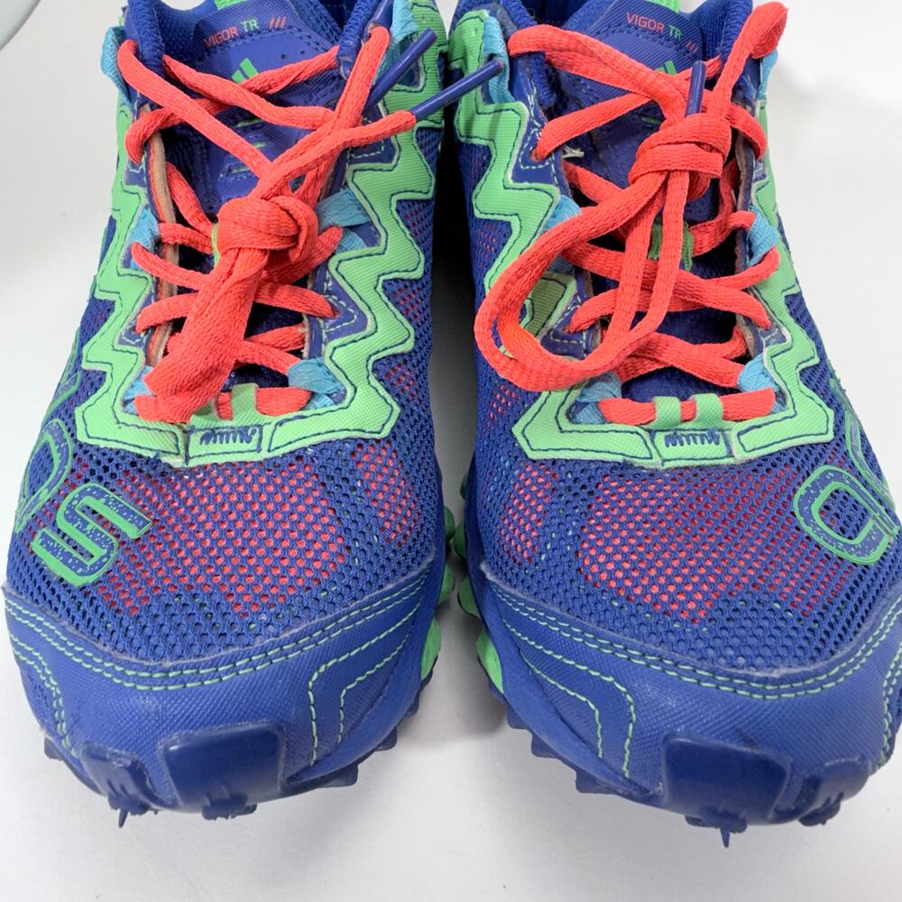 Adidas Vigor TR Cobalt Blue / Green Running Athletic Shoe, Women's Size 8 - Picture 7 of 11